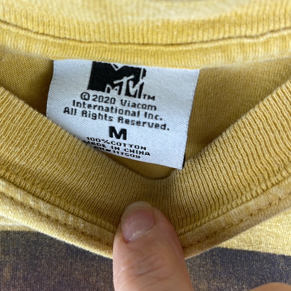 MTV Graphic Front Gold Top - Picture 4 of 5